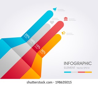 Modern Simply infographic template ,Vector illustration. can be used for workflow layout, diagram, social media plan , business plan, web template, infographics