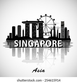 Modern Singapore City Skyline Design