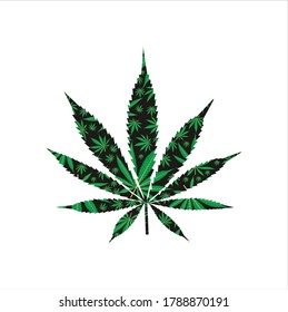 Modern Single Hemp Pot Marijuana Cannabis leaf logo design