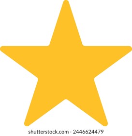 Vector moderno de la estrella única aislado sobre fondo blanco