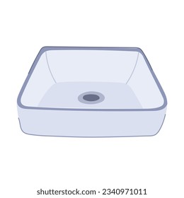 modern sink ceramic cartoon. wall faucet, home house, furniture decor modern sink ceramic sign. isolated symbol vector illustration