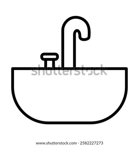 Modern sink with two temperature control knobs