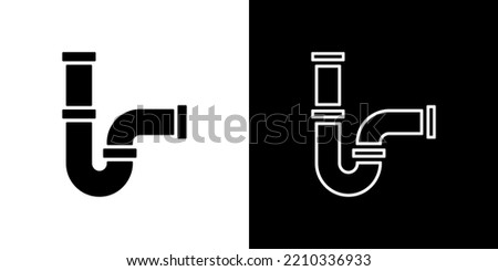 Modern siphon icon. Vector illustration.