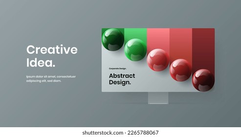 Modern site screen design vector illustration. Isolated computer monitor mockup landing page layout.