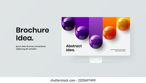 Modern Site Screen Vector Design Illustration. Original Computer Display Mockup Banner Concept.