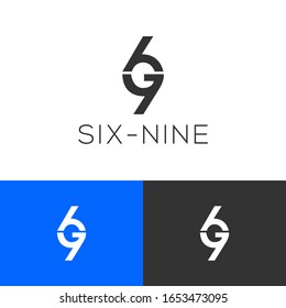 Nummer sechs und neun Logo modern und einfach. Vektorillustration-Monogramm für das Unternehmensgeschäft. Trendy Eps10
