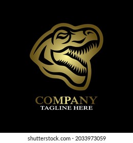 Modern Skull Trex Logo. Vector Illustration