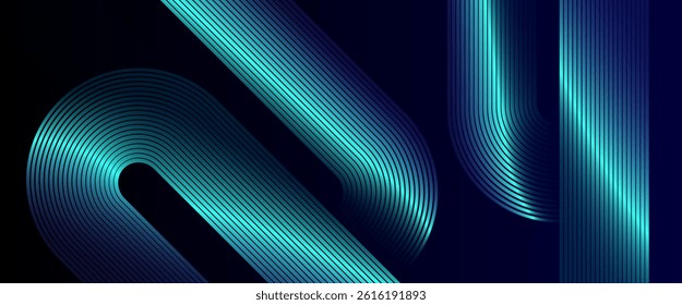Modern sky blue glowing curve lines. High quality graphic. Dynamic shapes composition design pattern. Perfect for modern projects,business,poster,banner,artwork, backdrop ,futuristic Luxury templates.