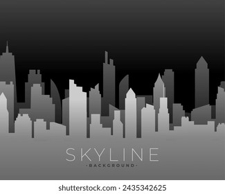modern skyline building background for tourism vector 