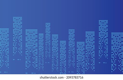 Modern skyscraper abstract art background vector illustration