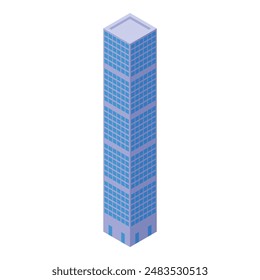 Modern skyscraper building with a sleek design, reaching for the sky