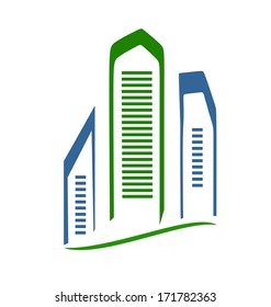 Modern skyscrapers
