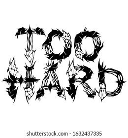 Modern slang.Colloquial expression.Common language.Decorative font style.Vector lettering illustration.