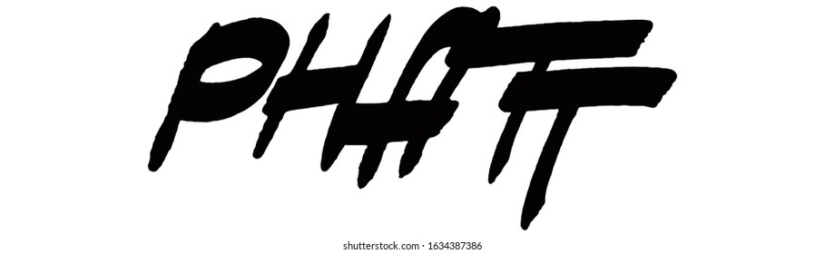 Modern slang.Colloquial expression.Common language.Decorative font style.Vector lettering illustration.