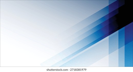 Un fondo abstracto moderno y elegante con una composición dinámica de Formas y líneas geométricas en azul y blanco, creando una sensación de movimiento y profundidad.