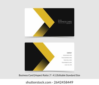 modern and sleek business card design template