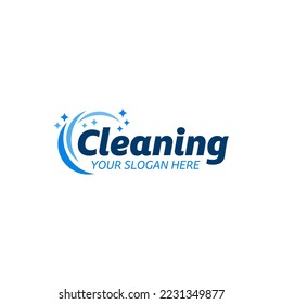 Modern and sleek cleaning logo design template