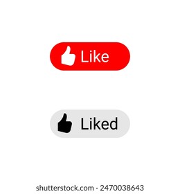 Diseño de Botón moderno y elegante, con un atractivo estado de "me gusta". Perfecto para creadores de contenido y usuarios para aumentar el compromiso sin esfuerzo.