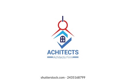 A modern and sleek logo featuring a minimalist house icon, perfect for representing contemporary living spaces.
