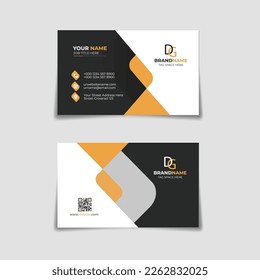 Modern, sleek, and refreshing Business Card Design. Combined with Black and Orange colors.