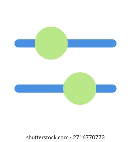 A modern slider design for adjusting values in applications.