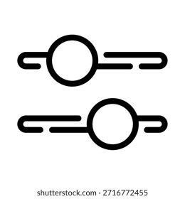 A modern slider design for adjusting values in applications.