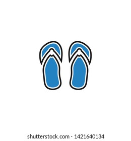 modern slippers logo abstract vector icon download