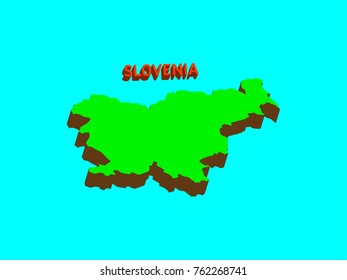 Modern Slovania Map. Abstract mash line and point scales on blue background with map of . Wire frame mesh polygonal network line, design sphere, dot and structure. map 3d. Vector illustration EPS10.