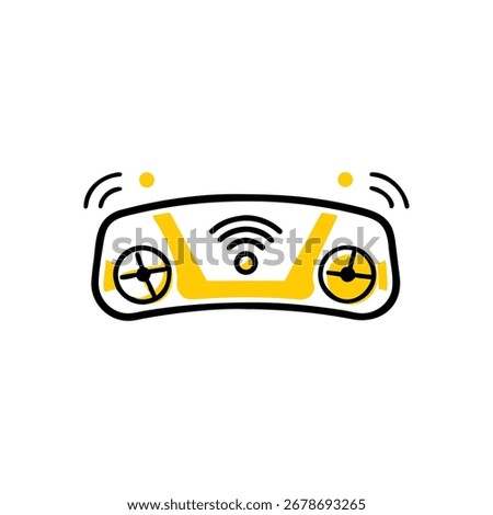 Modern smart car dashboard icon with holographic effect vector illustration, ideal for digital interfaces.