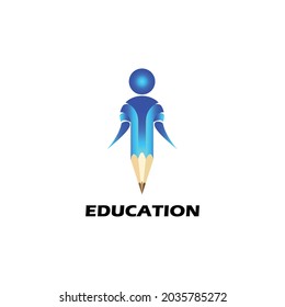 Modern smart educational logo concept vector illustration