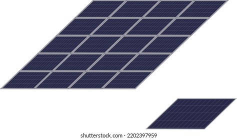 
Modern Smart Electrical Solar Power Plant Technology Isolated On White Background. Digital Related Asset. Power, Energy 
Generation System.  Renewable Smart Power Electricity Backup Grid.