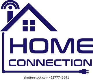 logotipo de hogar inteligente moderno, vector