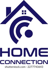 logotipo de hogar inteligente moderno, vector