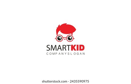 modern smart kids logo design.