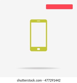 Modern smart phone icon. Vector concept illustration for design.
