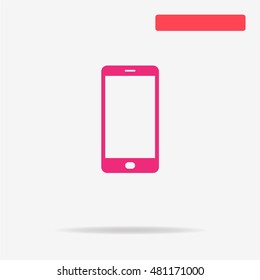 Modern smart phone icon. Vector concept illustration for design.