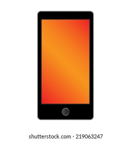 modern smart phone isolation on white background. Vector illustration