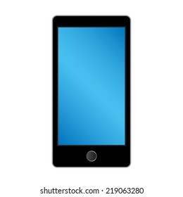 modern smart phone isolation on white background. Vector illustration