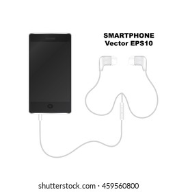 modern smart phone isolation on white background, vector illustrator