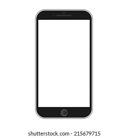 Modern smart phone isolation vector