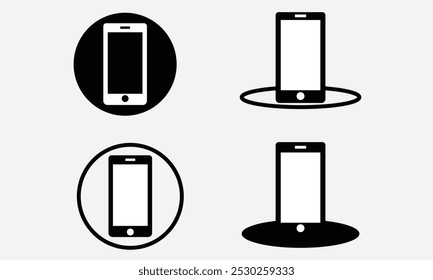 Modern Smart Phone Set  Design Template