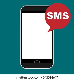 Modern smart phone vector