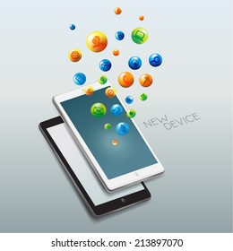 Modern Smart Phone Vector Illustration