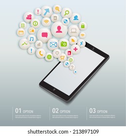 Modern Smart Phone Vector Illustration