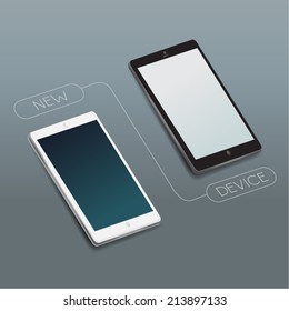Modern Smart Phone Vector Illustration