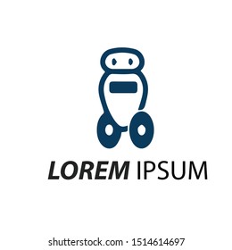 modern smart Robot logo vector illustration.-icon