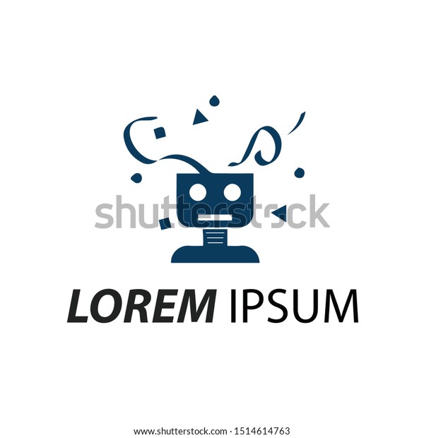 Modern Smart Robot Logo Vector Illustrationicon Stock Vector (Royalty ...