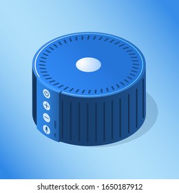 Modern Smart Speaker vector isometric technology illustration. 