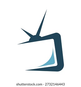 Modern smart tv icon design
