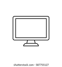 Modern smart tv icon vector illustration graphic design